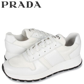 【クーポンで最大1000円OFF！5/1 10:59まで】 プラダ PRADA スニーカー メンズ PRAX 01 SNEAKER NYLON ホワイト 白 4E3463