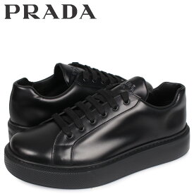 【クーポンで最大1000円OFF！5/1 10:59まで】 プラダ PRADA スニーカー メンズ NEW SNEAKER FONDO CASSETTA ブラック 黒 4E3489