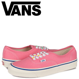 【クーポンで最大1000円OFF！5/1 10:59まで】 VANS ヴァンズ オーセンティック スニーカー メンズ バンズ AUTHENTIC 44 DX ピンク VN0A38ENWO7