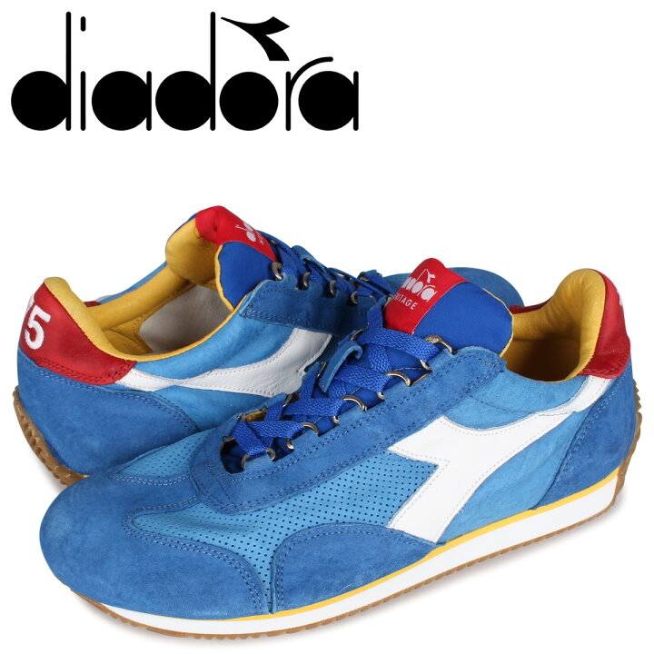 楽天市場 最大1000円offクーポン ディアドラ Diadora エキップ スエード スニーカー メンズ Equipe Suede Sw ブルー スニークオンラインショップ