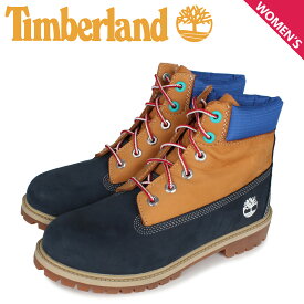 ティンバーランド Timberland ブーツ 6インチ プレミアム ウォータープルーフ レディース JUNIOR 6INCH PREMIUM WP BOOT ネイビー A2F3U