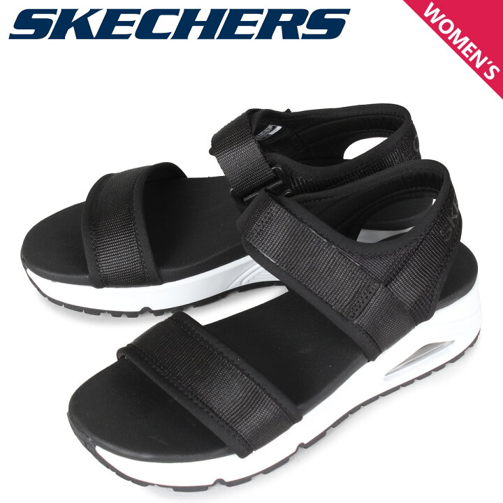 楽天市場 スケッチャーズ Skechers サンダル レディース 厚底 ウノ Uno ブラック 黒 スニークオンラインショップ