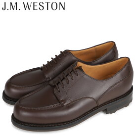 ジェイエムウェストン J.M.WESTON シューズ ダービー ビジネスシューズ ゴルフ メンズ 外羽根式 本革 GOLF Dワイズ ダーク ブラウン 641