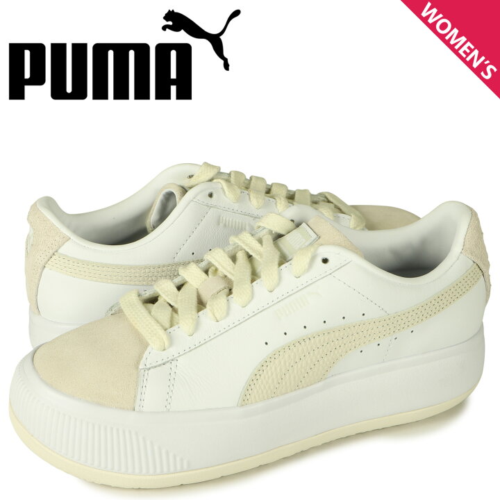 楽天市場 最大1000円offクーポン Puma プーマ スウェード マユ ウィメンズ スニーカー レディース 厚底 スエード Suede Mayu Prm Womens ホワイト 白 3269 スニークオンラインショップ