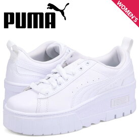 【クーポンで最大1000円OFF！4/19 10:59まで】 PUMA プーマ スニーカー メイズ ウェッジ ウィメンズ レディース 厚底 MAYZE WEDGE WMNS ホワイト 白 386273-04