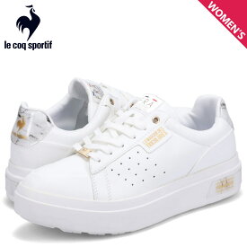 【クーポンで最大1000円OFF！5/1 10:59まで】 ルコック スポルティフ le coq sportif スニーカー LA セーヴル PF レディース 厚底 LA SEVRES PF ホワイト 白 QL3UJC50WH