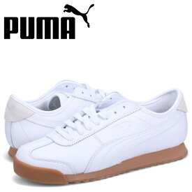 【クーポンで最大1000円OFF！5/1 10:59まで】 PUMA プーマ スニーカー ローマ レザー メンズ ROMA LEATHER ホワイト 白 39243202