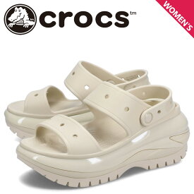 クロックス crocs サンダル クラシック メガ クラッシュ レディース 厚底 CLASSIC MEGA CRUSH SANDAL ベージュ 207989-2Y2