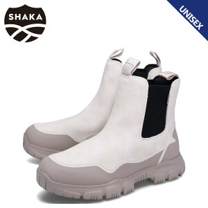 【最大1000円OFFクーポン発行中 10/27 11:59まで!】 SHAKA シャカ ブーツ サイドゴアブーツ トレック チェルシー AT メンズ レディース TREK CHELSEA AT オフ ホワイト SK-201