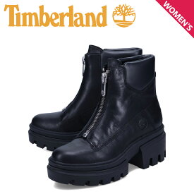 ティンバーランド Timberland ブーツ エヴァーリー フロントジップ レディース 厚底 EVERLEIGH FRONT ZIP BOOT ブラック 黒 A5YJV