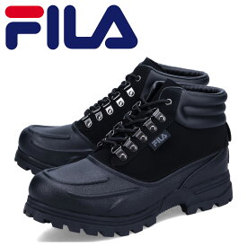 FILA フィラ ブーツ ウェザーテック メンズ 厚底 WEATHERTEC ブラック 黒 1SH40122-001