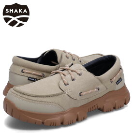 【最大1000円OFFクーポン発行中 11/17 09:59まで！】 SHAKA シャカ モカシンシューズ デッキシューズ トレック キャンプ モック AT メンズ TREK CAMP MOC AT ベージュ SK-257