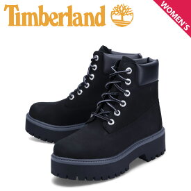 【 最大1000円OFFクーポン 】 ティンバーランド Timberland ブーツ 6インチ プレミアム ウォータープルーフ プラットフォーム レディース 厚底 防水 PREMIUM WP PLATFORM BOOT ブラック 黒 A5RH5