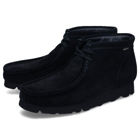 クラークス Clarks ワラビー ゴアテックス ブーツ メンズ レディース 防水 WALLABEE BT GTX ブラック 黒 26173318