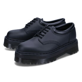 ドクターマーチン Dr.Martens 5ホール シューズ ビーガン クアッド モノ レザー メンズ レディース 厚底 VEGAN 8053 QUAD MONO LEATHER SHOES ブラック 黒 31176001