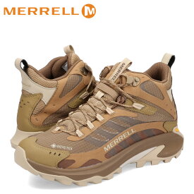 【クーポンで最大1000円OFF！3/29 10:59まで】 メレル MERRELL ハイキングシューズ ブーツ ウォーキング モアブ スピード 2 ゴアテックス メンズ MOAB SPEED 2 MID GORE-TEX カーキ J037505