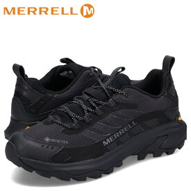 【クーポンで最大1000円OFF！4/19 10:59まで】 メレル MERRELL ハイキングシューズ スニーカー モアブ スピード 2 ゴアテックス ウォーキング メンズ MOAB SPEED 2 GORE-TEX ブラック 黒 J037513