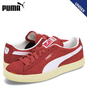 【最大1000円OFFクーポン発行中 10/27 11:59まで!】 PUMA プーマ スウェード ヴィンテージ ネバーウォーン 3 スニーカー メンズ レディース スエード SUEDE VTG NEVERWORN 3 レッド 396493-01