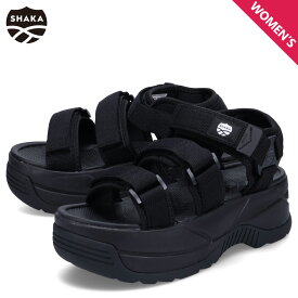 【最大1000円OFFクーポン発行中 11/17 09:59まで！】 SHAKA シャカ サンダル スポーツサンダル ネオ バンジー チャンキー レディース 厚底 NEO BUNGY CHUNKY ブラック 黒 SK-114