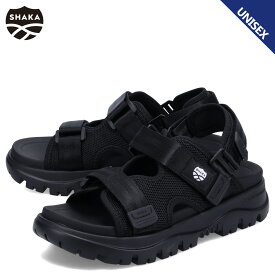 【最大1000円OFFクーポン発行中 11/17 09:59まで！】 SHAKA シャカ サンダル ストラップサンダル チルアウト メンズ レディース CHILL OUT EX ブラック 黒 SK-239