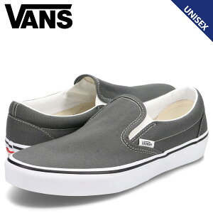 �y�ő�1000�~OFF�N�[�|�����s�� 5/19 11:59�܂ŁI�z VANS ���@���Y �X���b�|�� �X�j�[�J�[ �N���V�b�N �����Y ���f�B�[�X �o���Y USA��� CLASSIC SLIP-ON �O���[ VN000EYECHR