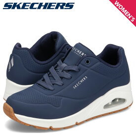 スケッチャーズ SKECHERS スニーカー ウノ スタンド オン エア レディース UNO STAND ON AIR ネイビー 73690