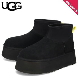 UGG アグ クラシックミニ ディッパー ブーツ レディース 厚底 CLASSIC MINI DIPPER ブラック 黒 1168170