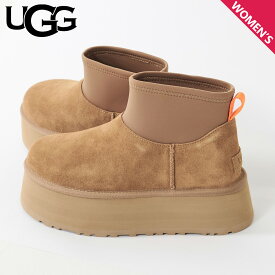 UGG アグ クラシックミニ ディッパー ブーツ レディース 厚底 CLASSIC MINI DIPPER ブラウン 1168170
