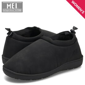 MEI メイ モックシューズ スリッポン ルームシューズ レディース MOC SHOES ブラック 黒 MEI-SHM-243005