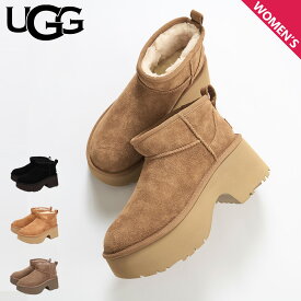 UGG アグ ブーツ ムートンブーツ クラシック ウルトラ ミニ ニュー ハイツ レディース 厚底 CLASSIC ULTRA MINI NEW HEIGHTS ブラック ブラウン 黒 1158311
