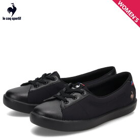 ルコック スポルティフ le coq sportif スニーカー LCS フルシュ ショート レディース 3Eワイズ 軽量 LCS FOURCHE SHORT ブラック 黒 LU5SSN03LZ