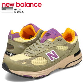 ニューバランス new balance 993 スニーカー メンズ Dワイズ MADE IN USA グリーン U993OL