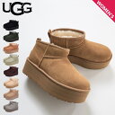 【最大1000円OFFクーポン発行中 11/17 09:59まで！】 UGG アグ プラットフォーム ムートンブーツ クラシック ウルトラ ミニ レディース 厚底 CLASSIC ULTRA MINI PLATFORM ブラック グレー ブラウン 黒 1135092 【正規品】