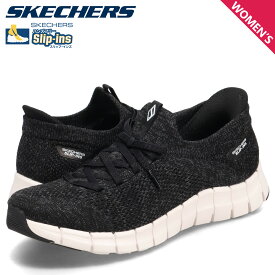 スケッチャーズ SKECHERS スリップインズ フレックス ステップ ソフト ストロール スニーカー レディース SLIP-INS FLEX STEP SOFT STROLL ブラック 黒 104700
