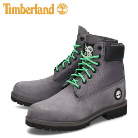 【 最大1000円OFFクーポン 】 ティンバーランド Timberland ブーツ 6インチ プレミアム ウォータープルーフ メンズ 防水 6IN PREMIUM BOOTS WP グレー A41MW-EJV
