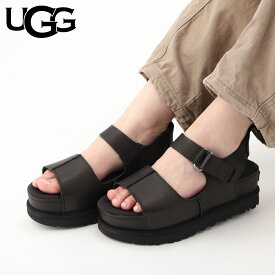 UGG アグ サンダル ストラップサンダル ゴールデンスター ハイ レディース 厚底 GOLDENSTAR HI SANDAL ブラック 黒 1167364 【正規品】