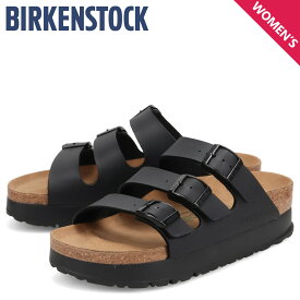 ビルケンシュトック BIRKENSTOCK フロリダ 3 フレックス プラットフォーム サンダル レディース 細幅 厚底 FLORIDA 3 FLEX PLATFORM ブラック 黒 1029737