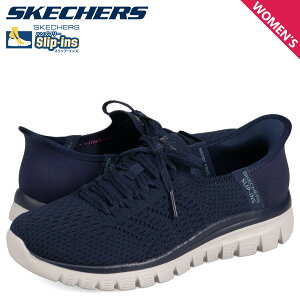 �y�ő�1000�~OFF�N�[�|�����s�� 2/10 11:59�܂ŁI�z �X�P�b�`���[�Y SKECHERS �X���b�v�C���Y �O���[�X�t�� �t�@�[�X�g �u���b�V�� �X�j�[�J�[ ���f�B�[�X SLIP-INS GRACEFUL �l�C�r�[ 100736