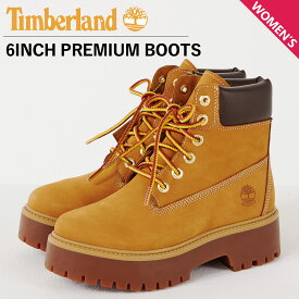 【最大1000円OFFクーポン発行中 2/10 11:59まで！】 ティンバーランド Timberland ブーツ 6インチ プレミアム ウォータープルーフ プラットフォーム レディース 厚底 防水 PREMIUM WP PLATFORM BOOT ウィート A5RJD