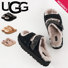 UGG アグ サンダル ストラップサンダル グリーンポート ストラップ スライド レディース GREENPORT STRAP SLIDE シープスキン ブラック チェスナット ブラウン 黒 1167611 【正規品】