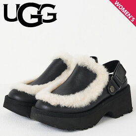 UGG アグ サンダル クロッグサンダル サボ レディース 厚底 ESMEE LEATHER CLOG ブラック 黒 1171507 【正規品】
