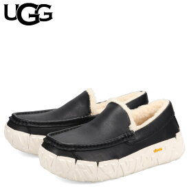 【最大1000円OFFクーポン配布中 8/17 12:00まで！】 UGG アグ スリッポン ローファー アスコット ラップ テック ノアール メンズ 厚底 ASCOT WRAP TECH NOIR ブラック 黒 1171791 【正規品】