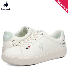 ルコック スポルティフ le coq sportif スニーカー LCS シェル バウンド MM レディース 軽量 ムーミン コラボ LCS SHELL BOUND ホワイト グリーン 白 LU6SSN15LZ