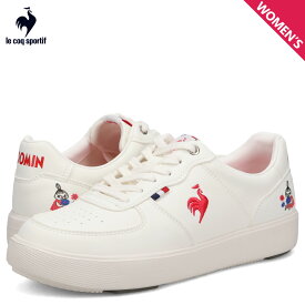 ルコック スポルティフ le coq sportif スニーカー LCS ニーム MM レディース 軽量 ムーミン コラボ LCS NIMES MM ホワイト レッド 白 LU6SSN16LZ