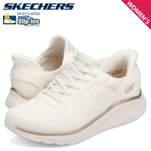 �X�P�b�`���[�Y SKECHERS �X���b�v�C���Y �{�u�X �X�|�[�g �X�N���b�h �J�I�X �X�j�[�J�[ ���f�B�[�X HANDS FREE SLIP-INS BOBS SQUAD CHAOS �z���C�g �� 117497W