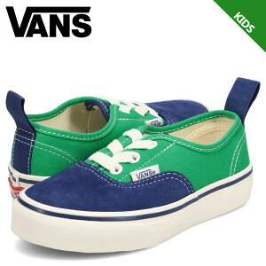 VANS ���@���Y �I�[�Z���e�B�b�N �G���X�e�B�b�N ���[�X �X�j�[�J�[ �L�b�Y �L�����o�X �o���Y AUTHENTIC ELASTIC LACE �l�C�r�[ VN000VAC5TU