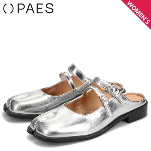 PAES �y�C�Y �T���_�� �~���[�� ���� ���f�B�[�X �y�� 20255 DOUBLE BUCKLE MULE �V���o�[