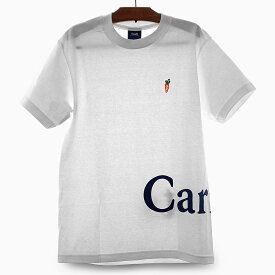 CARROTS キャロッツ Tシャツ LOGO WORDMARK T-SHIRT CARROTS BY ANWAR CARROTS 半そで クルーネック 黒 白 オレンジ ロゴ プレゼント