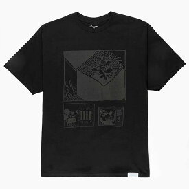 DIAMOND SUPPLY MICKEY AND HARING BOX TEE ダイヤモンドサプライ ミッキーマウス キース・ヘリング 半袖Tシャツ メンズ 黒 緑