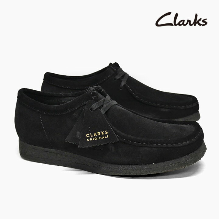 楽天市場】クラークス ワラビー メンズ CLARKS WALLABEE BLACK SUEDE  